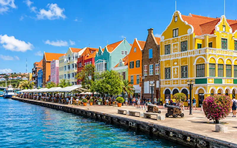 Willemstad waterfront in Curaçao