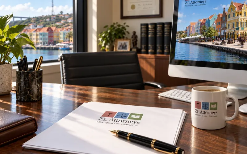Legal office workspace in Curaçao