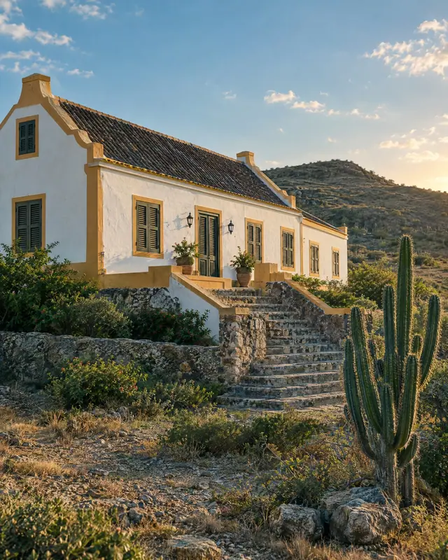 Restored plantation landhuis, Curaçao